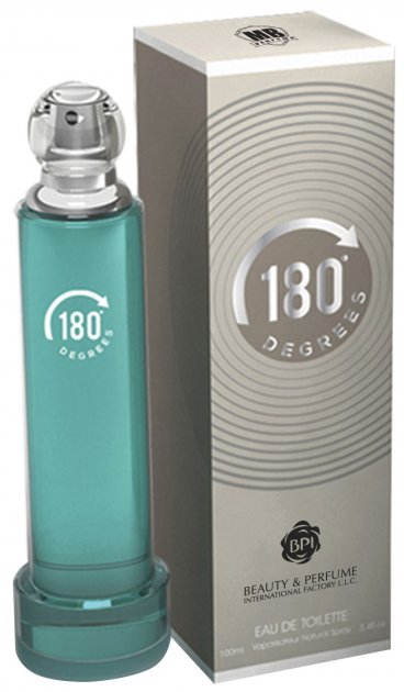 MB Parfums 180 Degrees Men's Eau de Toilette, 100 mL