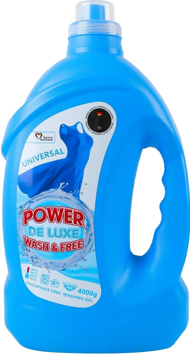 Power De Luxe Universal Liquid Laundry Detergent, 3.8 L