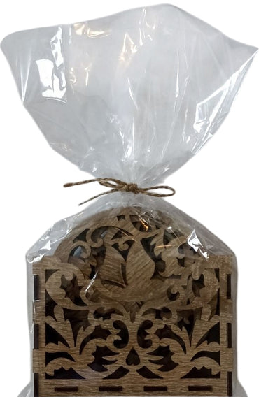 Decorative Wooden Coaster - Image 2