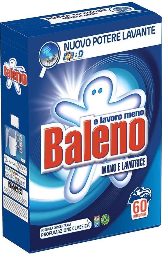 Baleno Universal Laundry Detergent Powder, 60 Loads, 3 kg