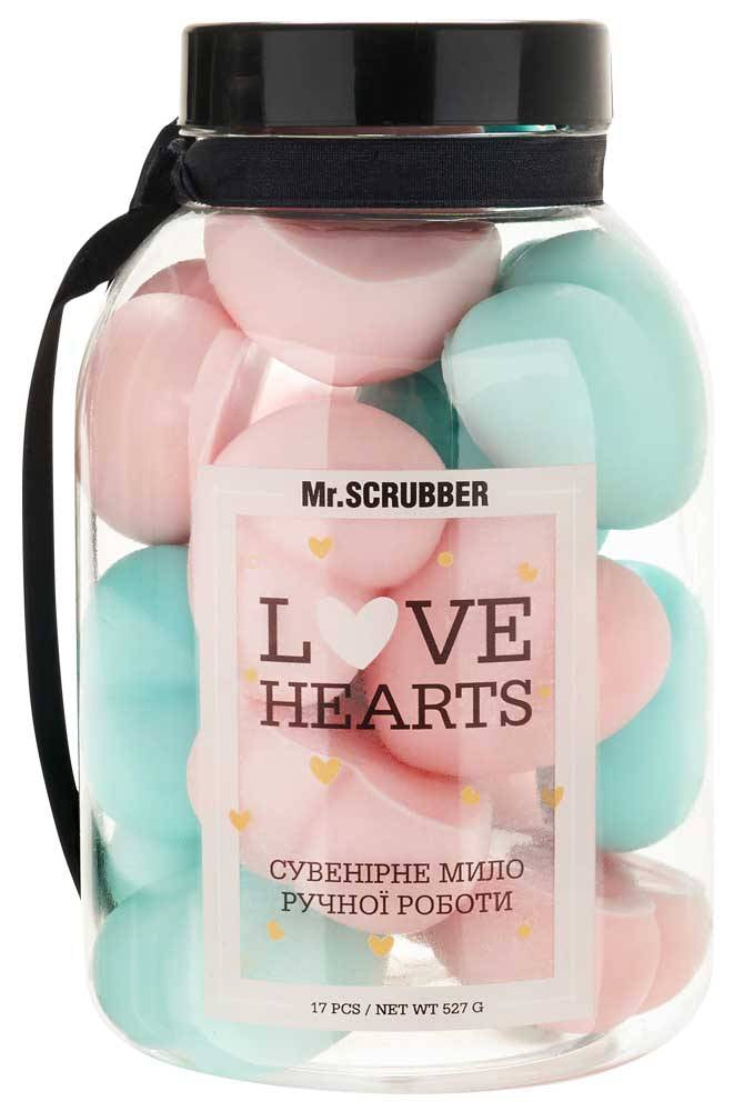 Mr.Scrubber Love Hearts Handmade Souvenir Soap, 17 pcs, 527 g