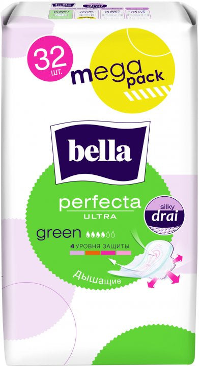 Bella Perfecta Ultra Green Sanitary Pads, 32 pcs