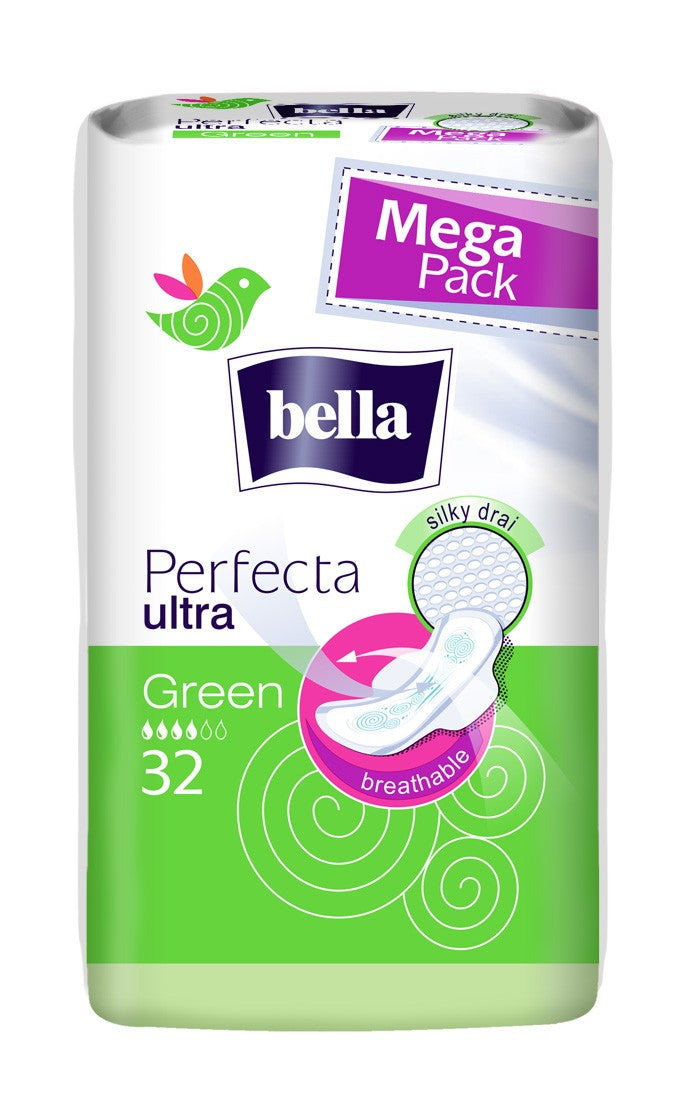 Bella Perfecta Ultra Green Sanitary Pads, 32 pcs - Image 2