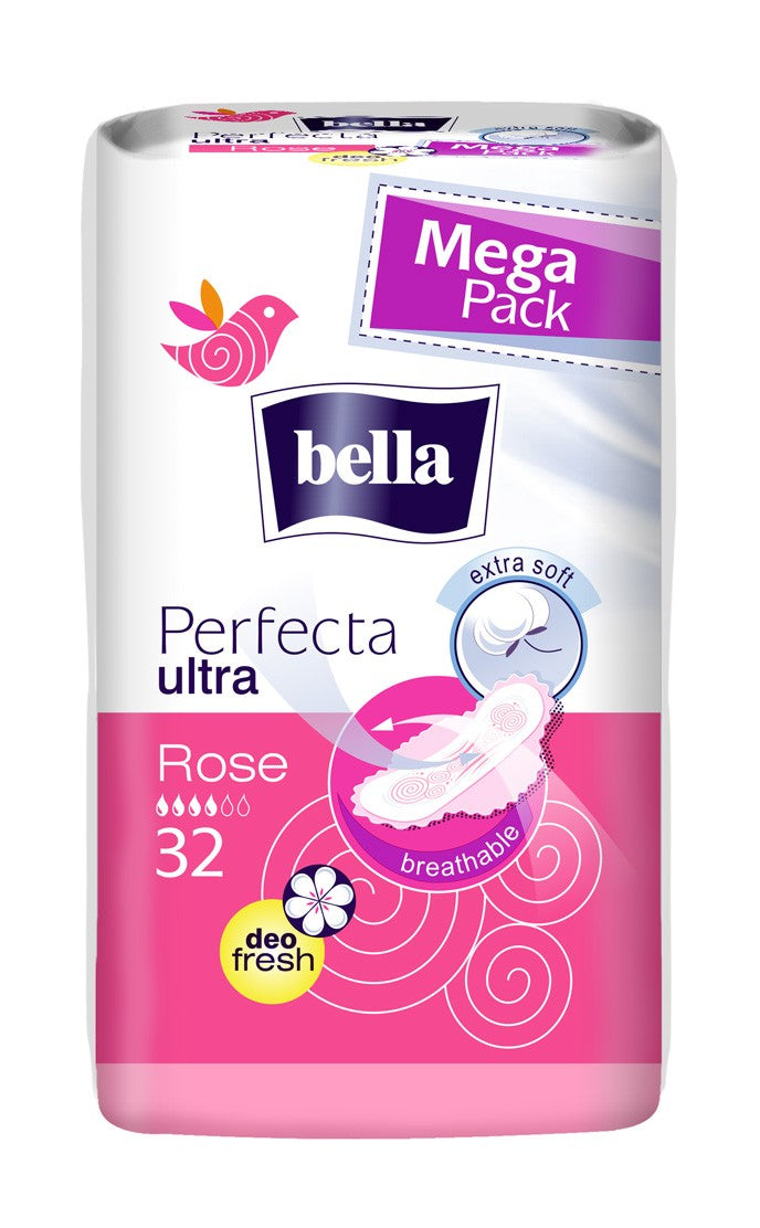 Bella Perfecta Ultra Rose Deo Fresh Sanitary Pads, 32 pcs - Image 2