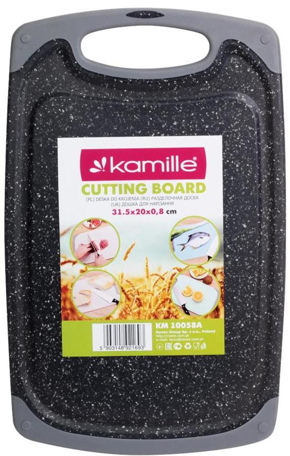 Kamille KM10058A Cutting Board, 31.5 x 20 x 0.8 cm
