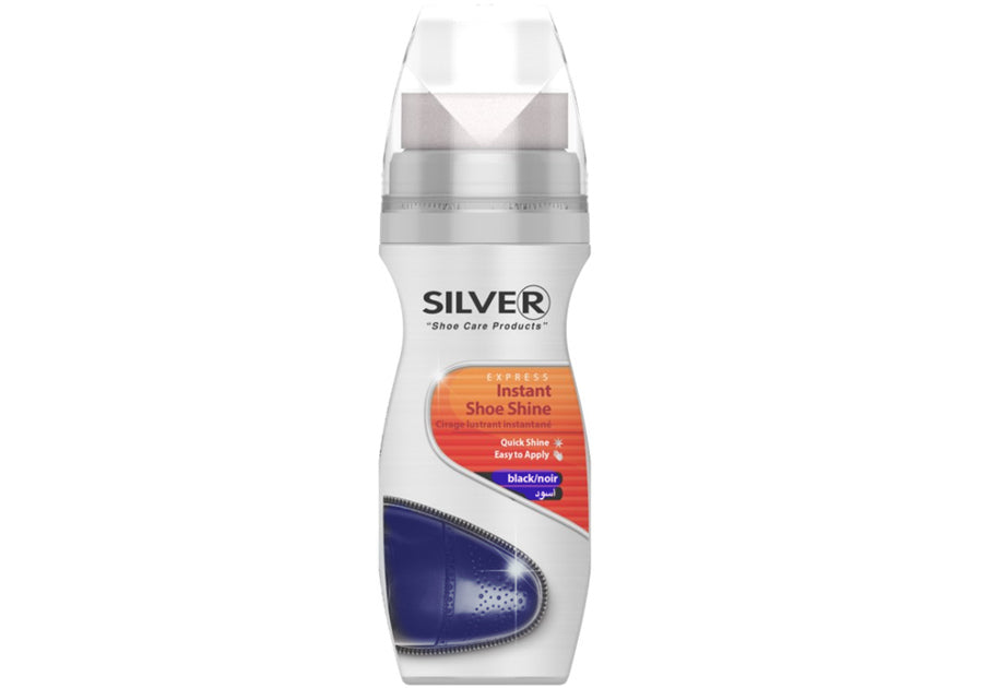 Silver Dark Blue Liquid Shoe Cream Dye, 75 mL