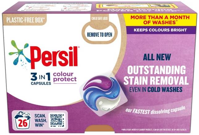 Persil 3-in-1 Colour Protect Laundry Detergent Pods, 26 pcs (Price per 1 pc)