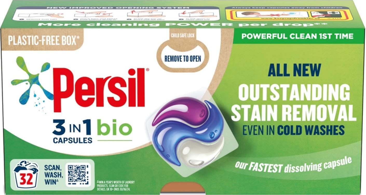 Persil 3-in-1 Bio Laundry Detergent Pods, 32 pcs (Price per 1 pc)