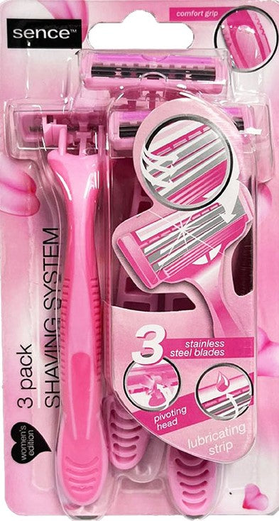 Sence Women's 3-Blade Disposable Razors, 3 pcs
