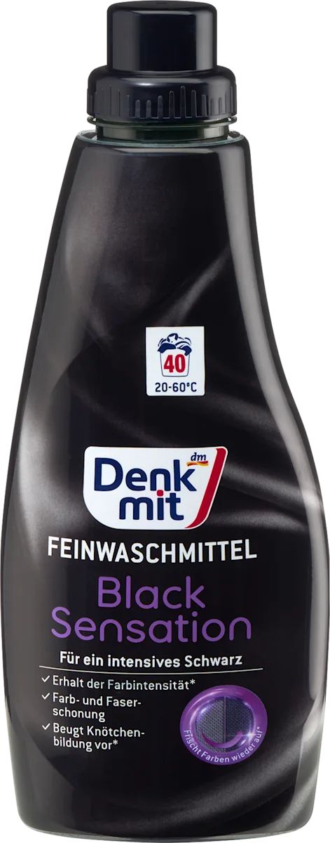 Denkmit Black Sensation Laundry Detergent Gel, 40 Loads, 1 L