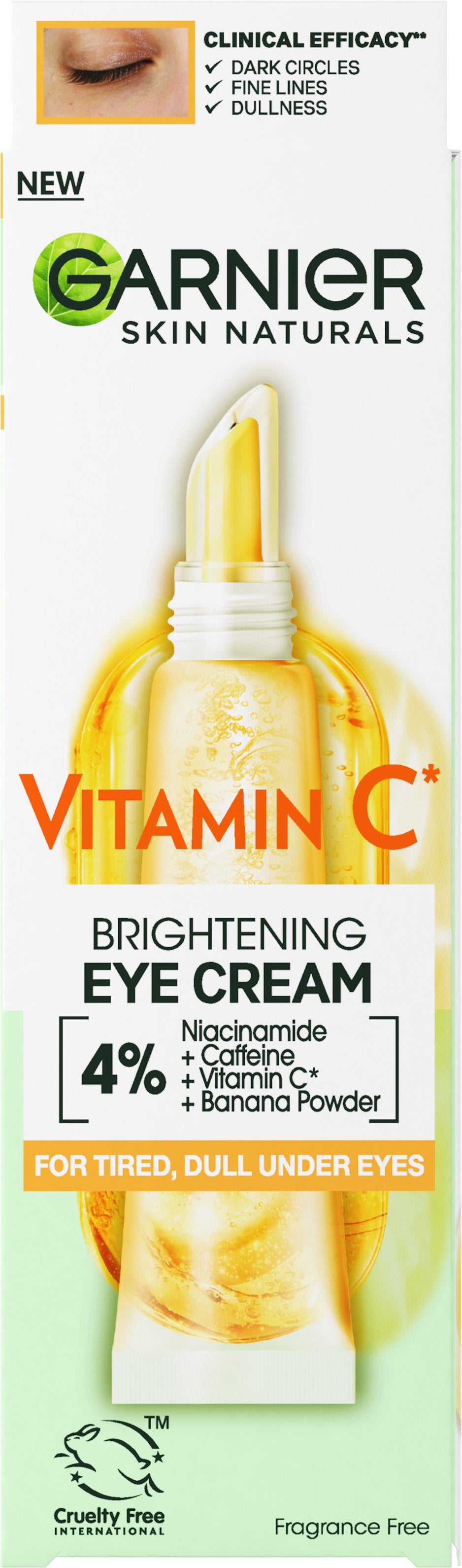 Garnier Skin Naturals Vitamin C Brightening Eye Cream for Dark Circles, 15 mL