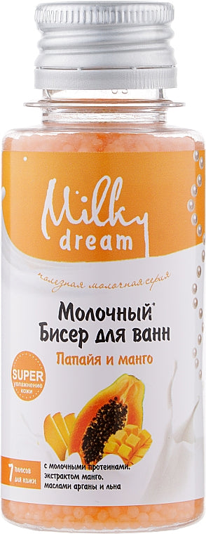 Milky Dream Papaya & Mango Bath Beads, 80 g