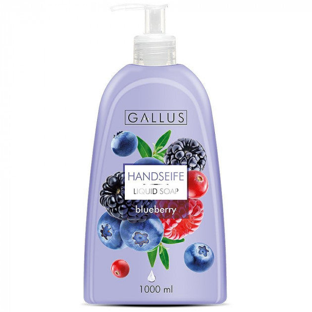 Gallus Blueberry with Pump Liquid Hand Soap, 1 L