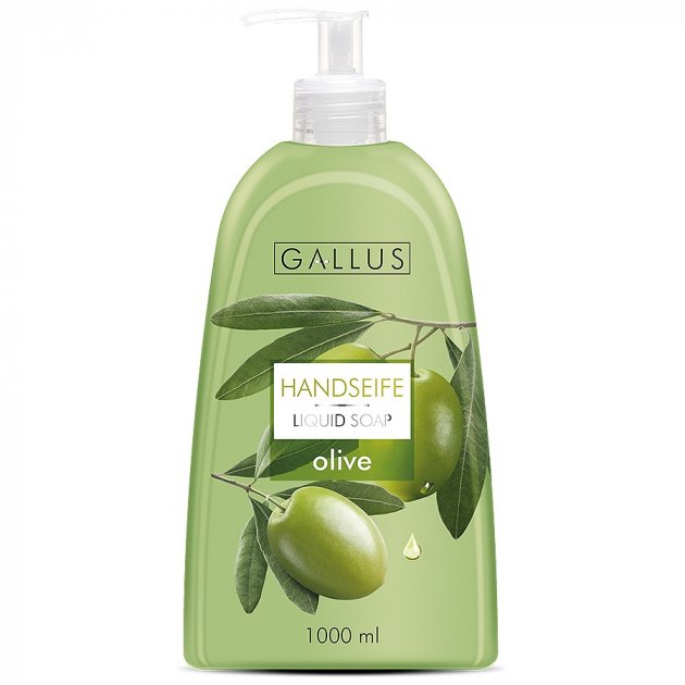 Gallus Olive with Pump Liquid Hand Soap, 1 L