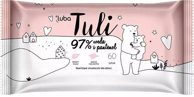 Tuli Panthenol Baby Wet Wipes, 60 pcs