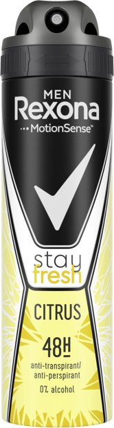Rexona Citrus Men's Antiperspirant Deodorant, 150 mL