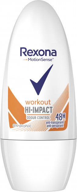 Rexona Workout Women's Roll-On Deodorant, 50 mL