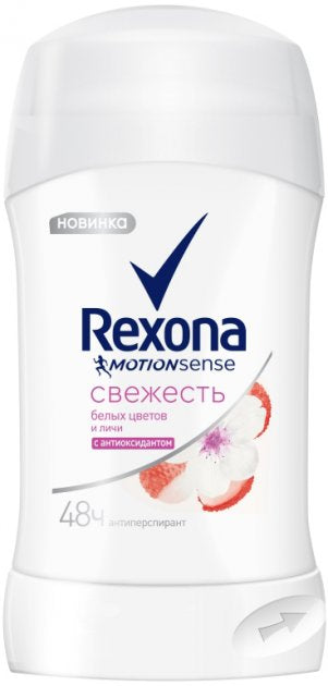 Rexona White Flowers & Lychee Women's Antiperspirant Deodorant Stick, 40 mL