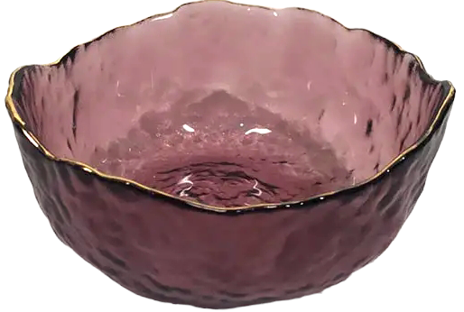 Olens O8030-160 Golden Poppy Pink Small Salad Bowl, 12.5 x 5.5 cm