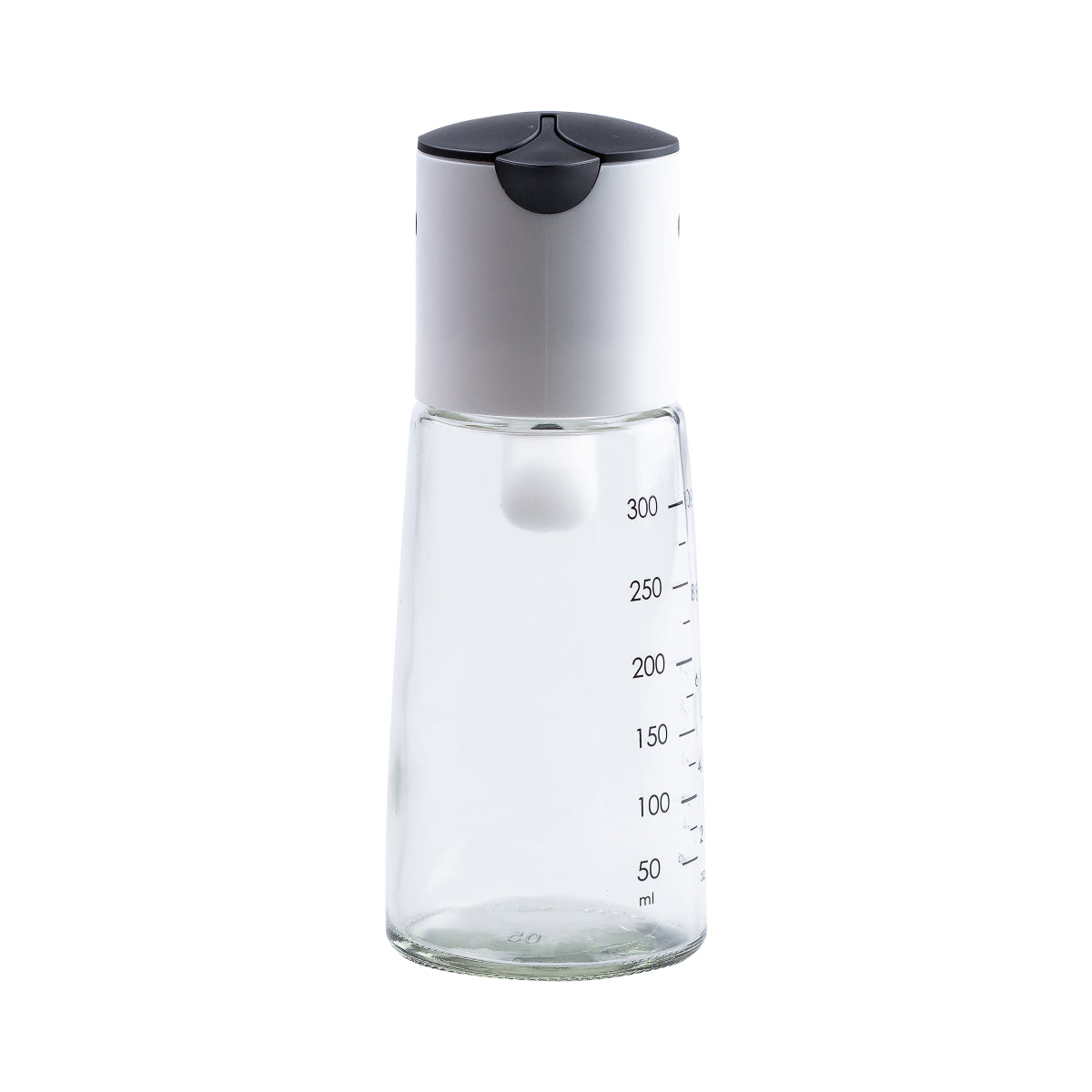 HP16297B Black Oil & Vinegar Bottle with Gravity Lid, 300 mL - Image 2