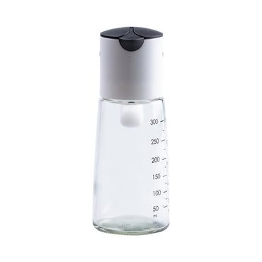 HP16297B Black Oil & Vinegar Bottle with Gravity Lid, 300 mL - Image 2