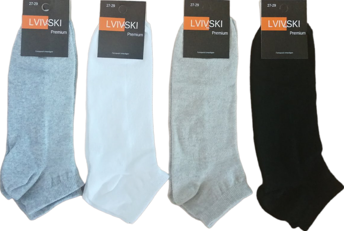 Lvivski Premium Men's Short Mesh Socks, Size 27-29