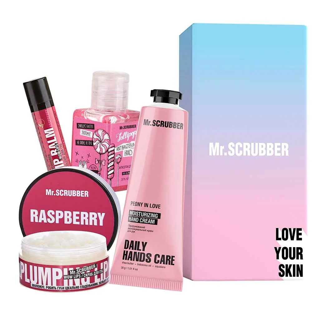 Mr.Scrubber Sweet Raspberry Women's Gift Set