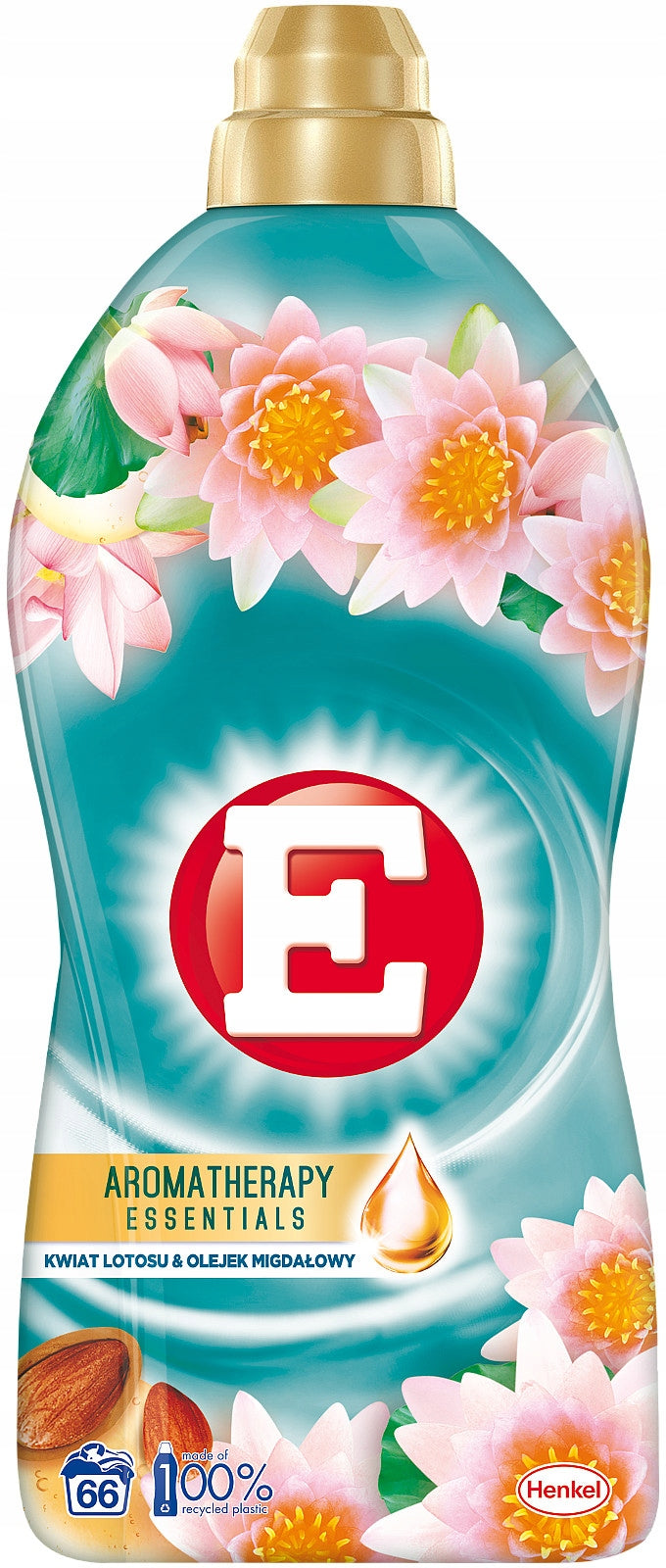 E Aromatherapy Lotus & Almond Oil Fabric Softener, 1.65 L