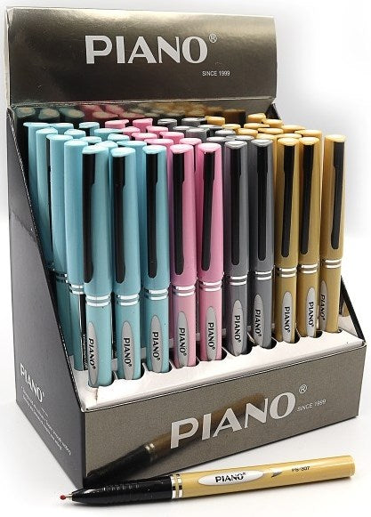 Piano PS-307 Soft Ink Blue Oil-Based Pen, 0.7 mm