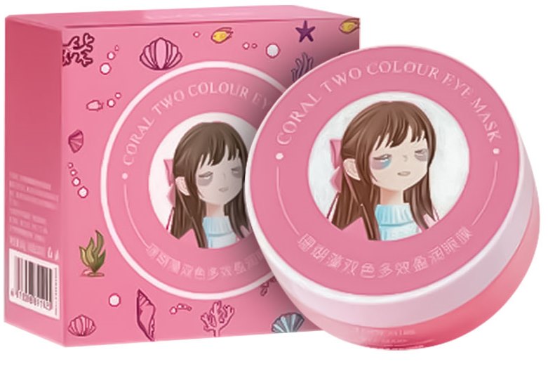 Luofmiss Coral Hydrogel Under-Eye Mask Patches, 60 pcs