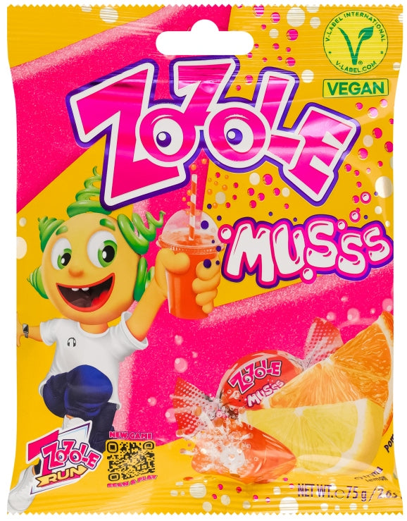 Zozole Orange & Lemon Sugar Candy, 75 g