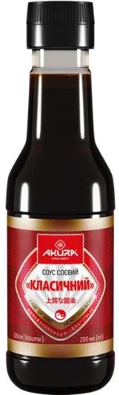 Akura Classic Soy Sauce, 200 mL
