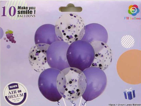 1265 Balloon Set, 10 pcs