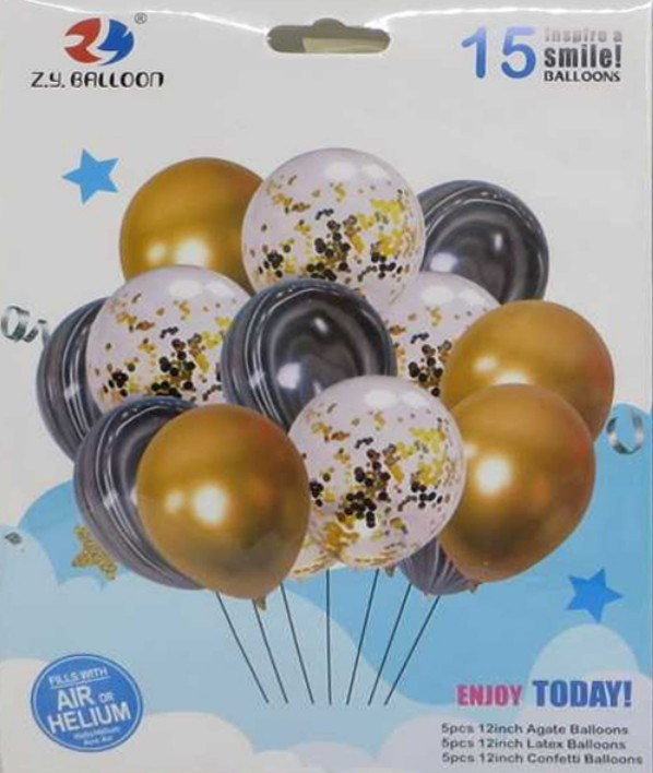 1212-15 Latex Balloon Set, 15 pcs - Image 3