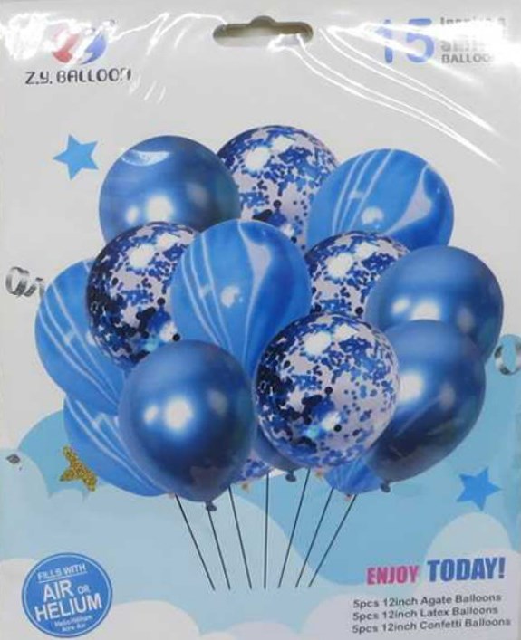 1212-15 Latex Balloon Set, 15 pcs - Image 4