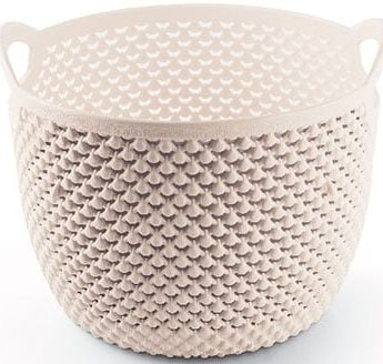 Ucsan Plastik M-153 Round Knit-Style Basket, 19 x 15.5 cm, 3.3 L - Image 3
