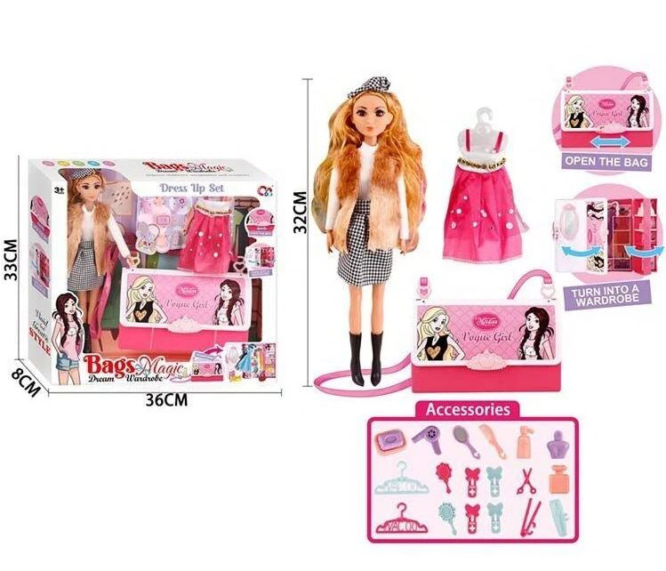 JJ8709-1 Doll with Furniture