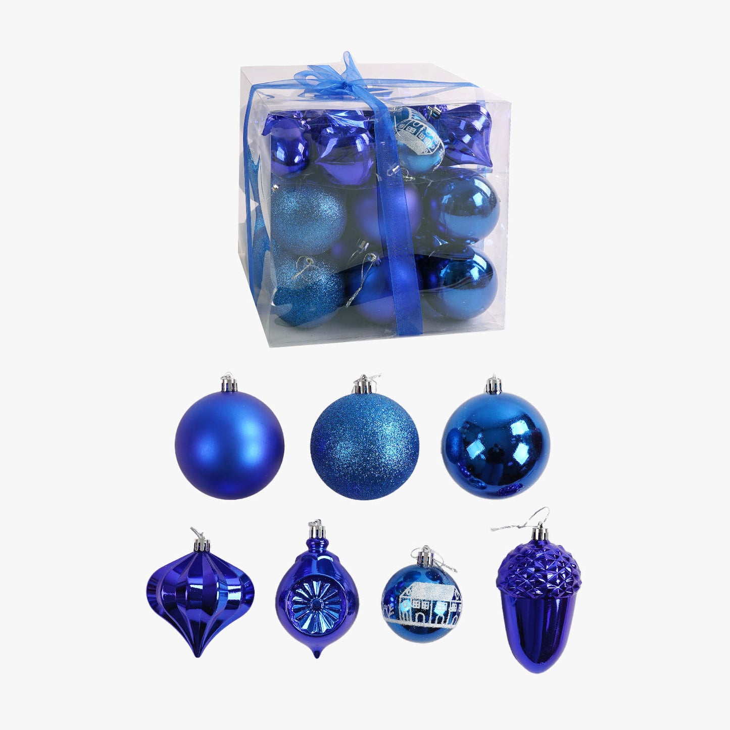 C 67612 Assorted Christmas Ornaments, 20 pcs