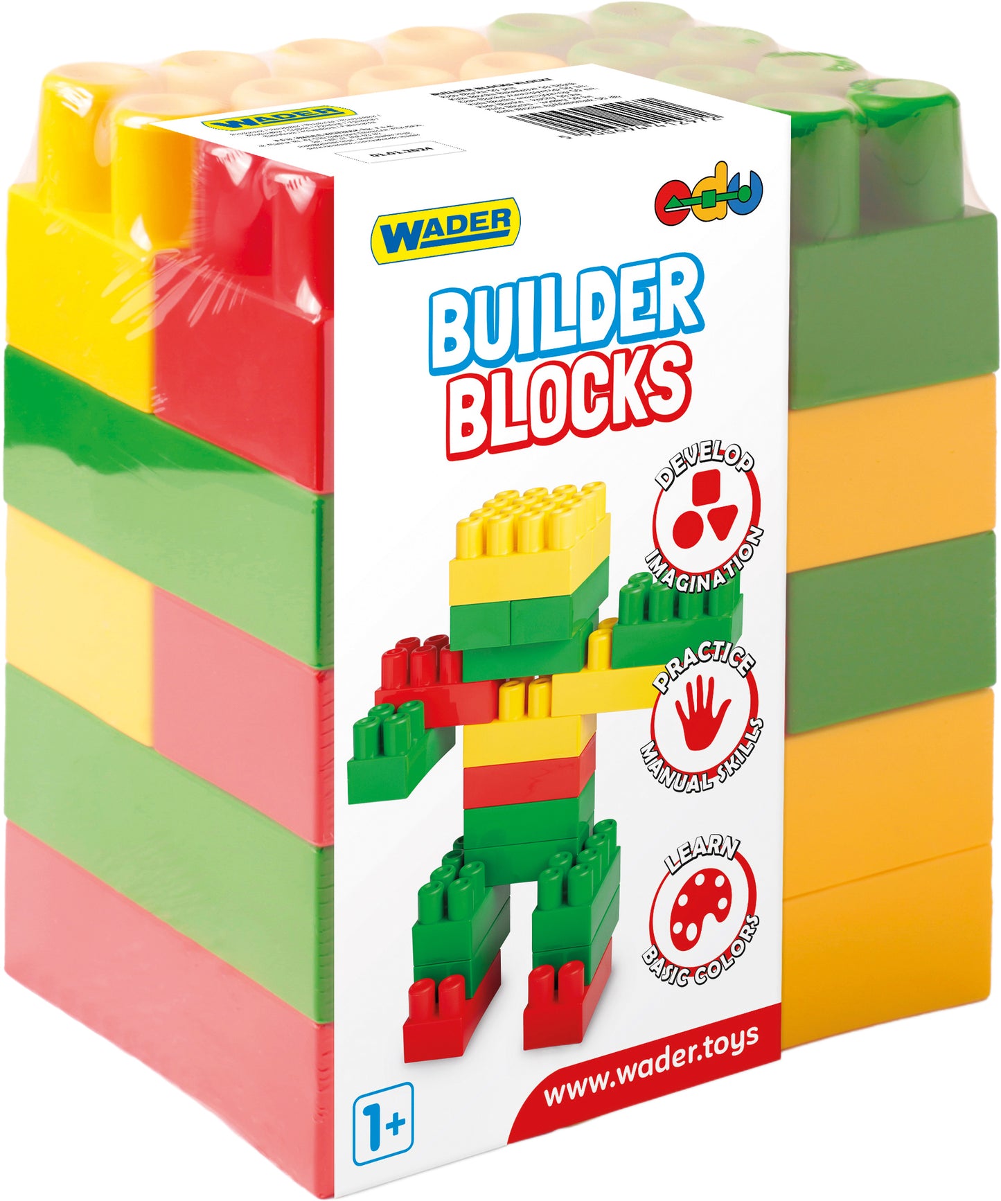Wader Builder Blocks 41584 Building Set, 15 Pieces