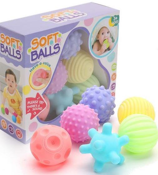 Soft Balls 828 F 52 Sensory Tactile Ball Set in Box