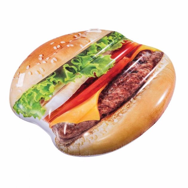 Intex 58780 Hamburger Inflatable Air Mattress, 145 x 142 cm - Image 3