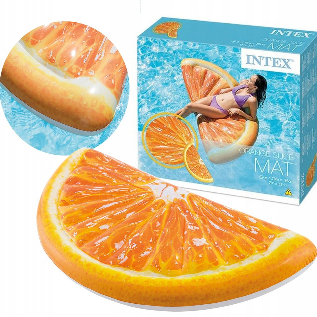 Intex 58763 Orange Inflatable Air Mattress, 178 x 85 cm - Image 3