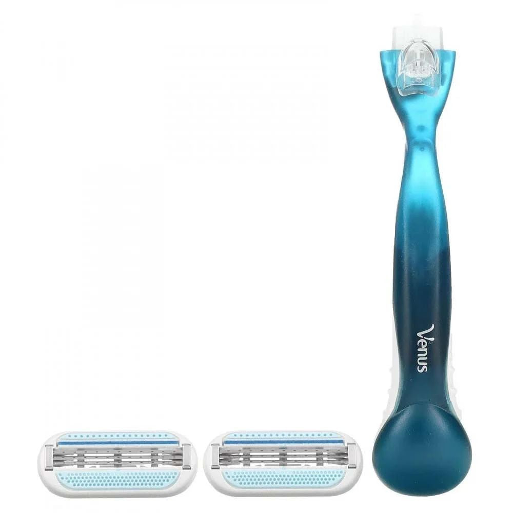 Gillette Venus Smooth 3-Blade Women's Razor with 2 Cartridges - Image 3