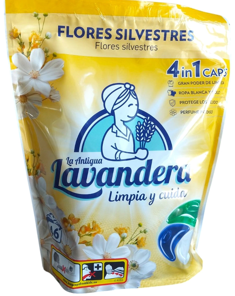 La Antigua Lavandera Floral Essence & Wildflowers 4-in-1 Laundry Detergent Pods, 46 pcs (Price per 1 pc) - Image 2