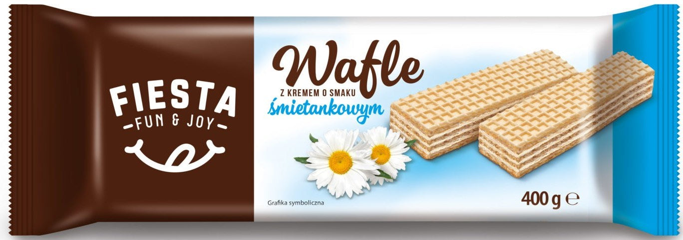 Fiesta Cream-Flavored Wafers, 400 g
