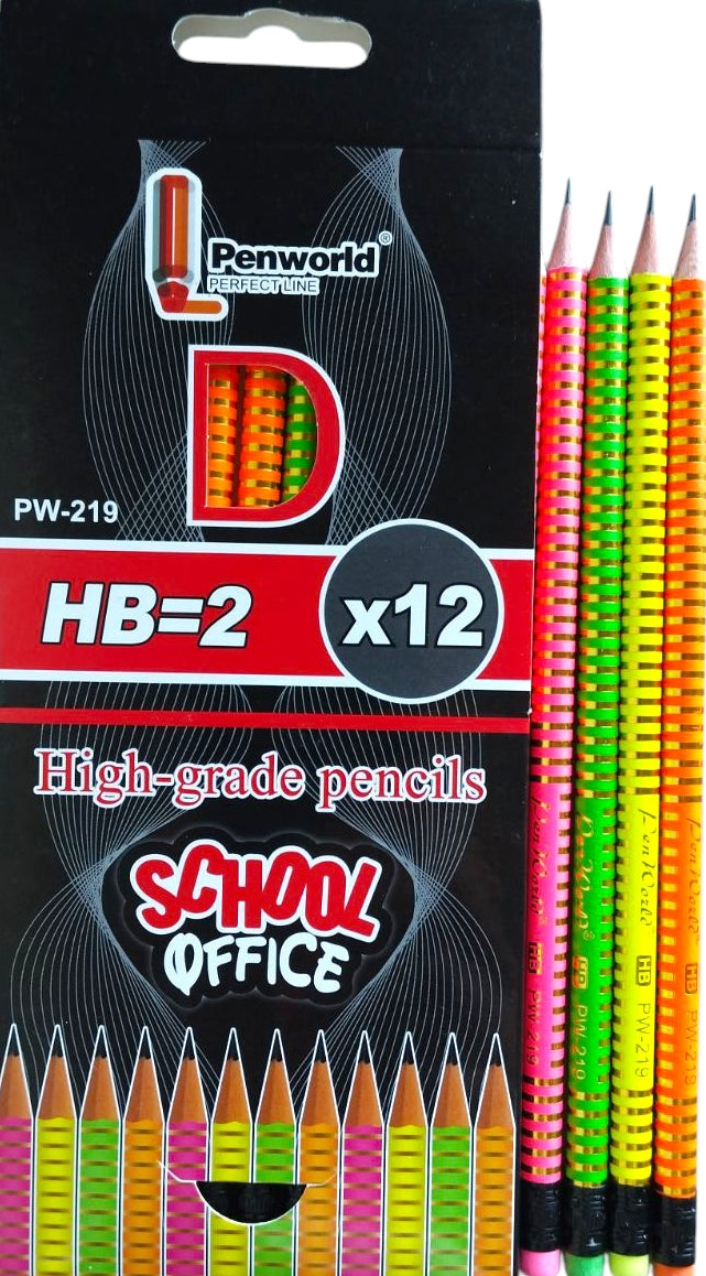 Penworld PW-219 Graphite Pencil with Eraser (Price per 1 pc)