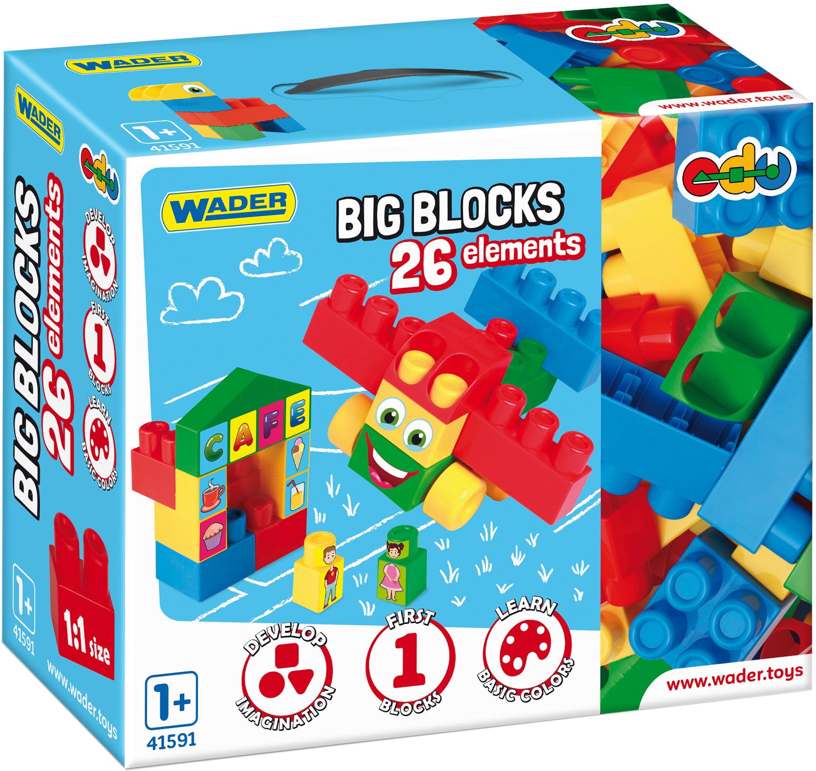 Wader Big Blocks 41591 Building Set, 26 Pieces - Image 2