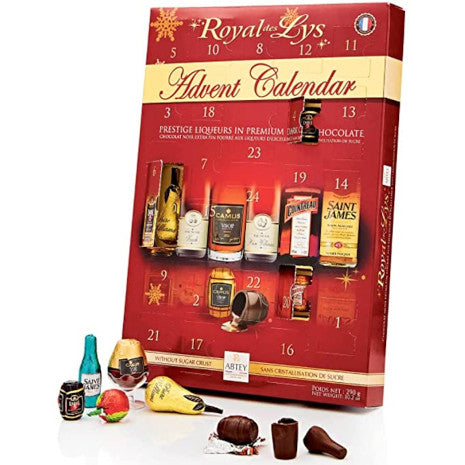 Royal des Lys Advent Calendar with Liqueur-Filled Chocolate Figures, 290 g - Image 2