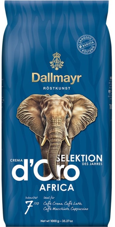 Dallmayr Crema d'Oro Selection Africa Whole Bean Coffee, 1 kg