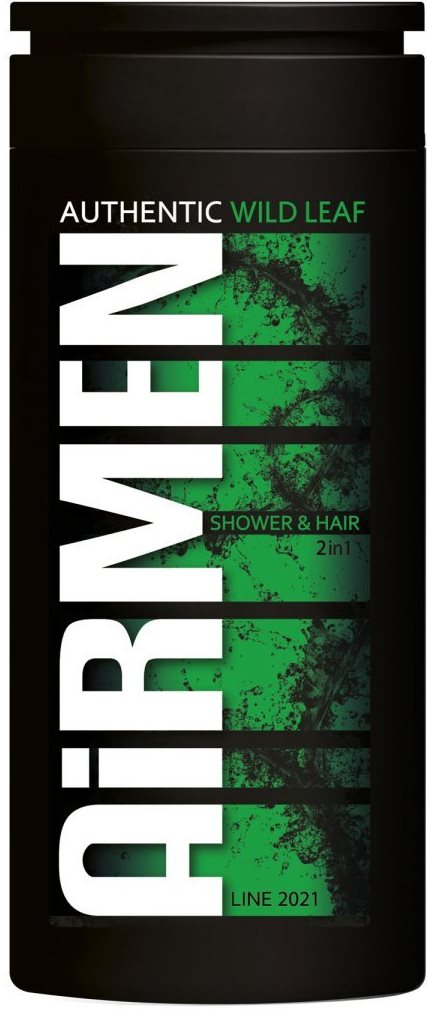 Authentic Airmen Wild Leaf 2-in-1 Shower Gel & Shampoo, 400 mL